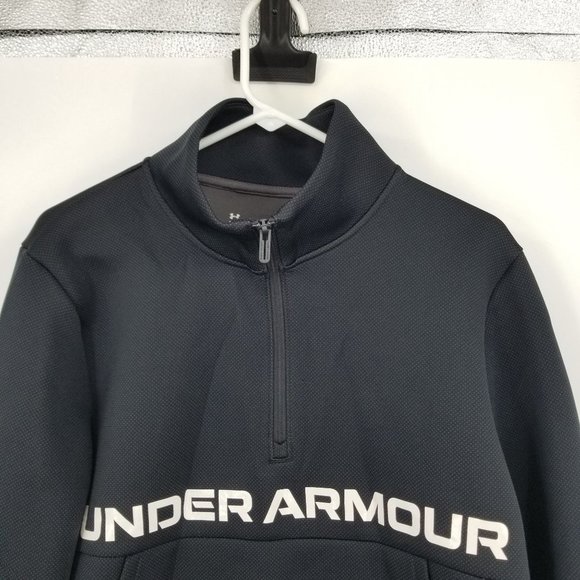 Under Armour Black Loose Fit Scuba Material Pullover Size Large - Picture 6 of 13